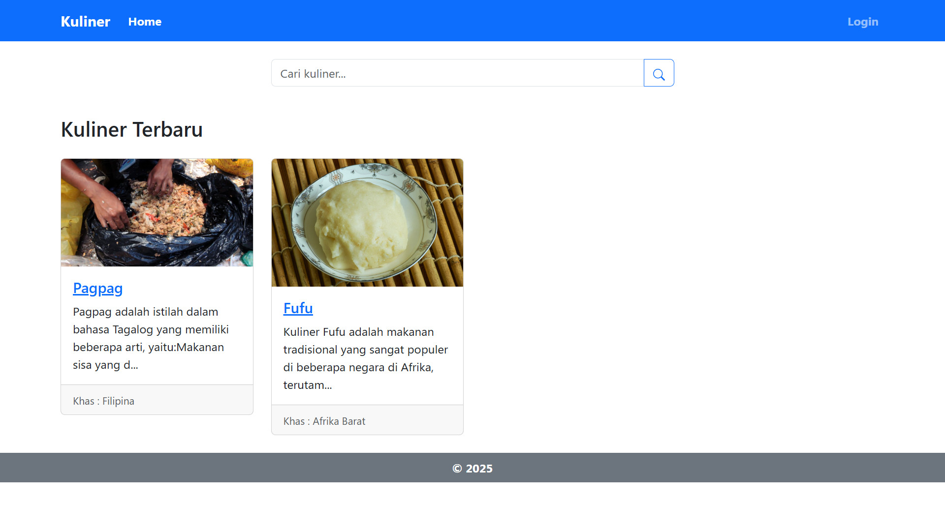 Web Kuliner